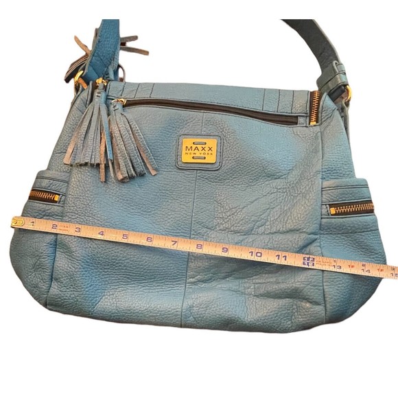 MAXX New York Handbag Blue Purse - Picture 4 of 8